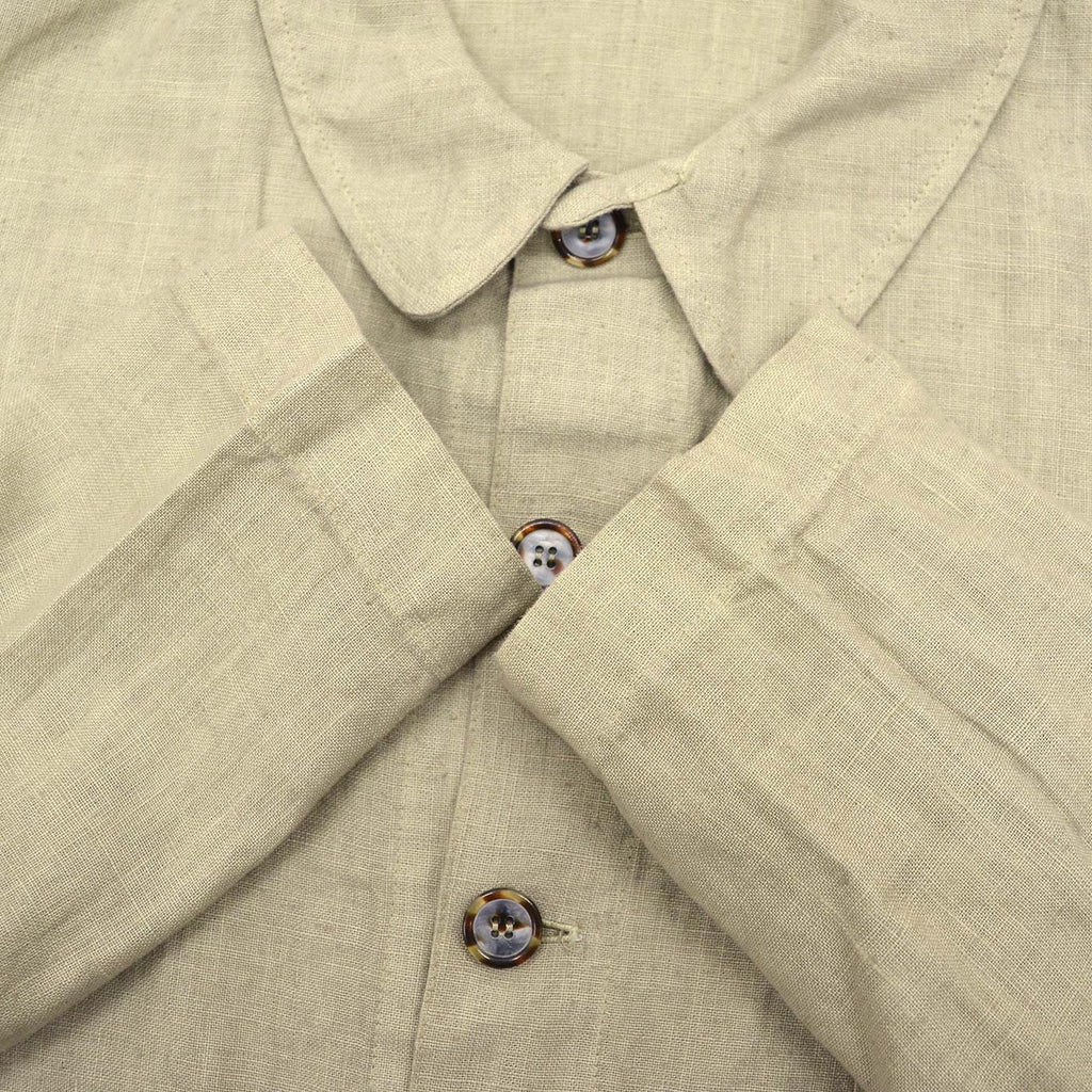 1990's CP SHADES LINEN WORK JACKET / TAN ... L