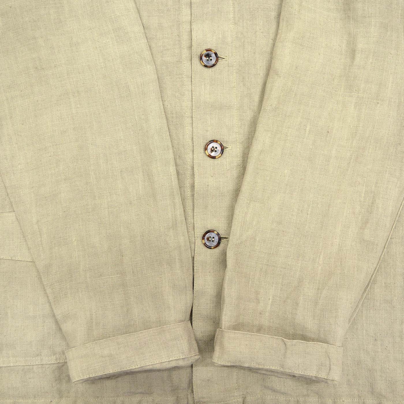 1990's CP SHADES LINEN WORK JACKET / TAN  L – SomethingHappens