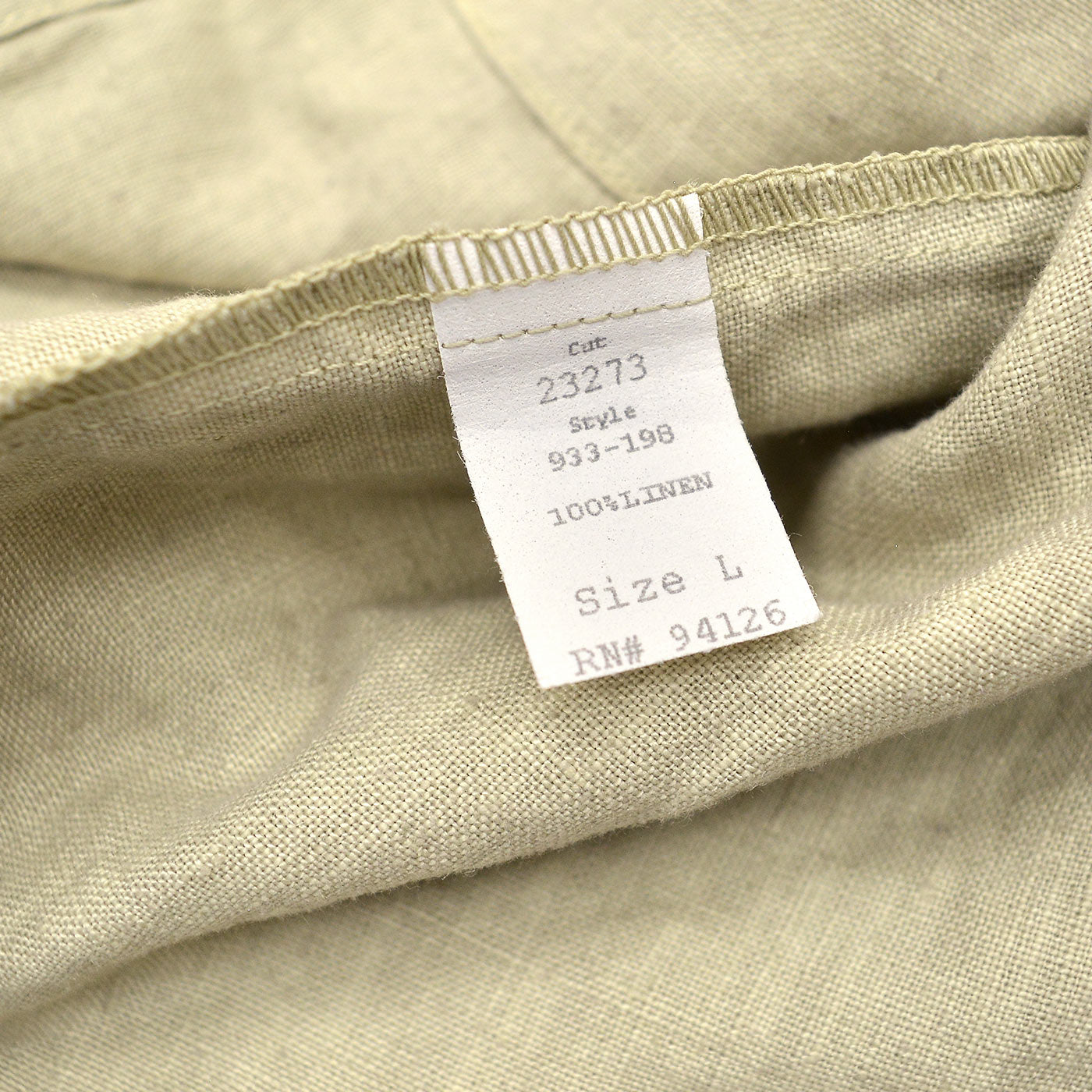 1990's CP SHADES LINEN WORK JACKET / TAN ... L