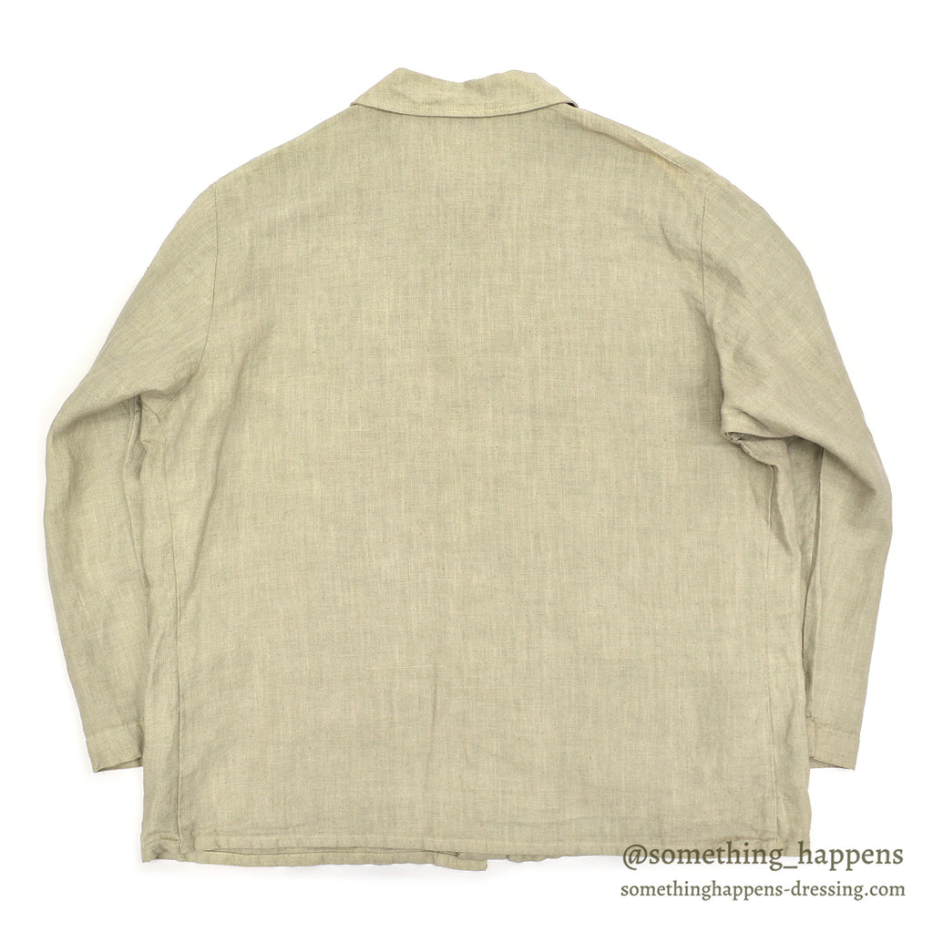 1990's CP SHADES LINEN WORK JACKET / TAN ... L