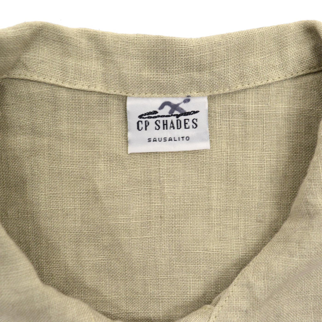 1990's CP SHADES LINEN WORK JACKET / TAN ... L