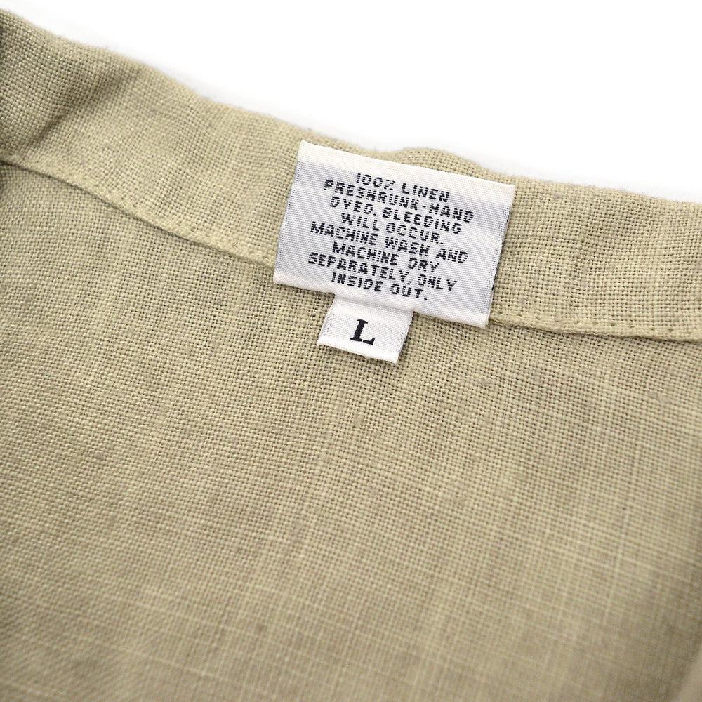 1990's CP SHADES LINEN WORK JACKET / TAN ... L