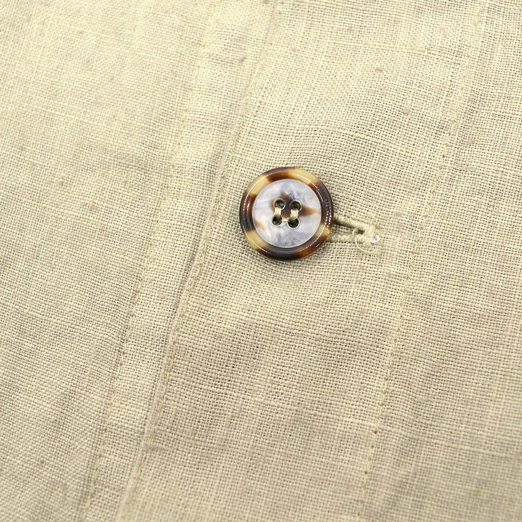1990's CP SHADES LINEN WORK JACKET / TAN ... L