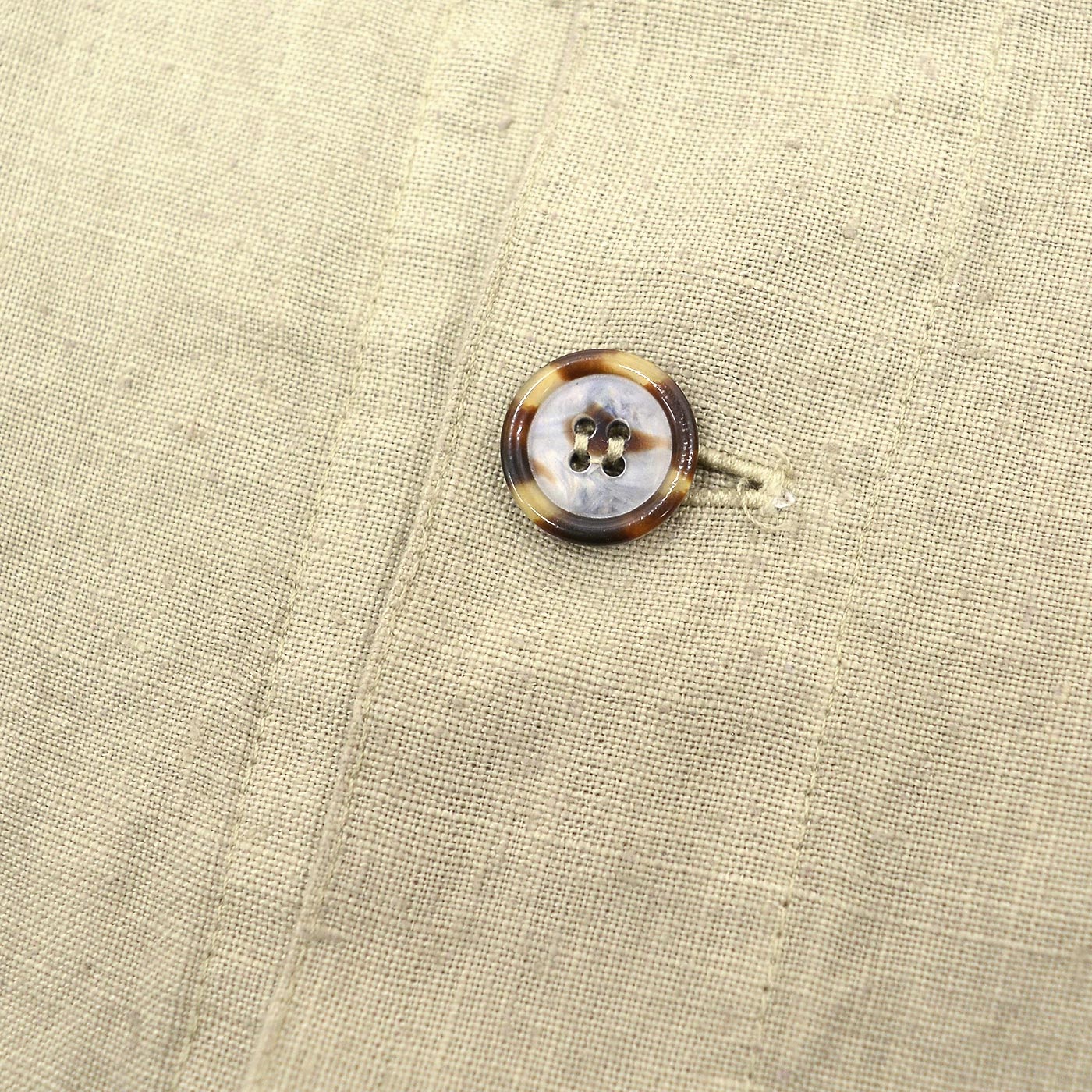 1990's CP SHADES LINEN WORK JACKET / TAN ... L