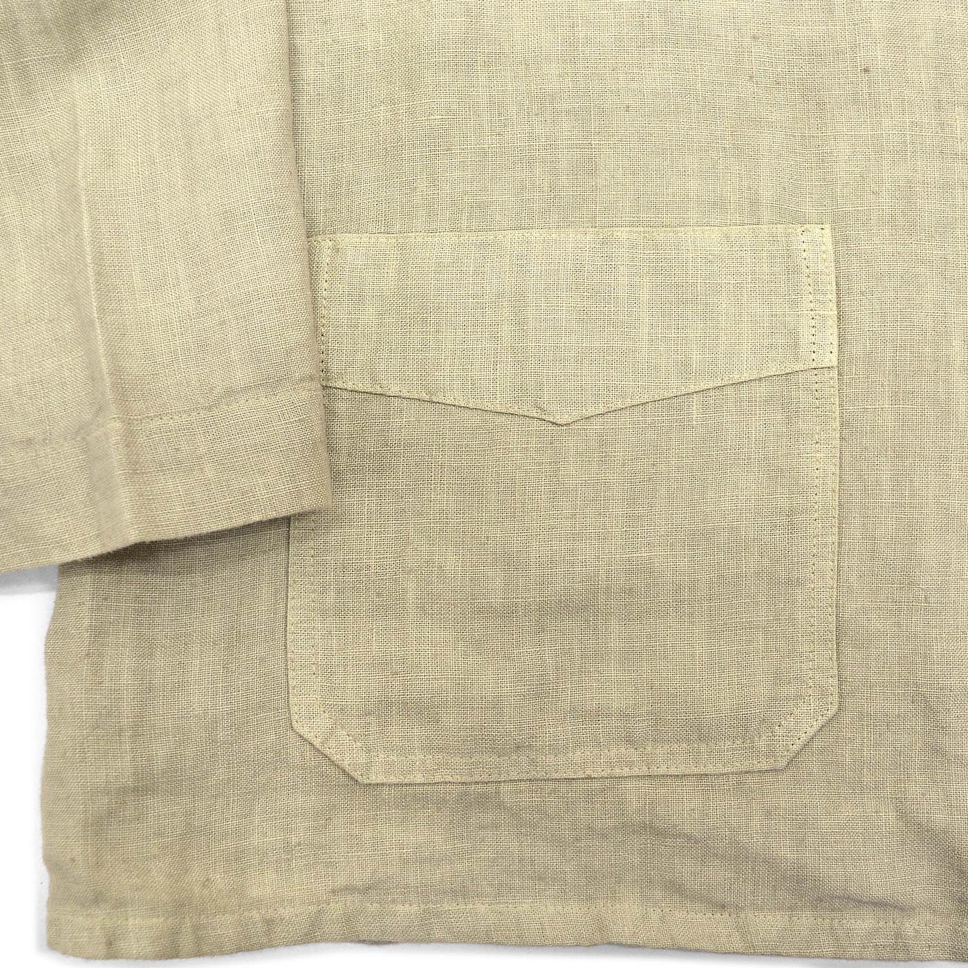 1990's CP SHADES LINEN WORK JACKET / TAN ... L