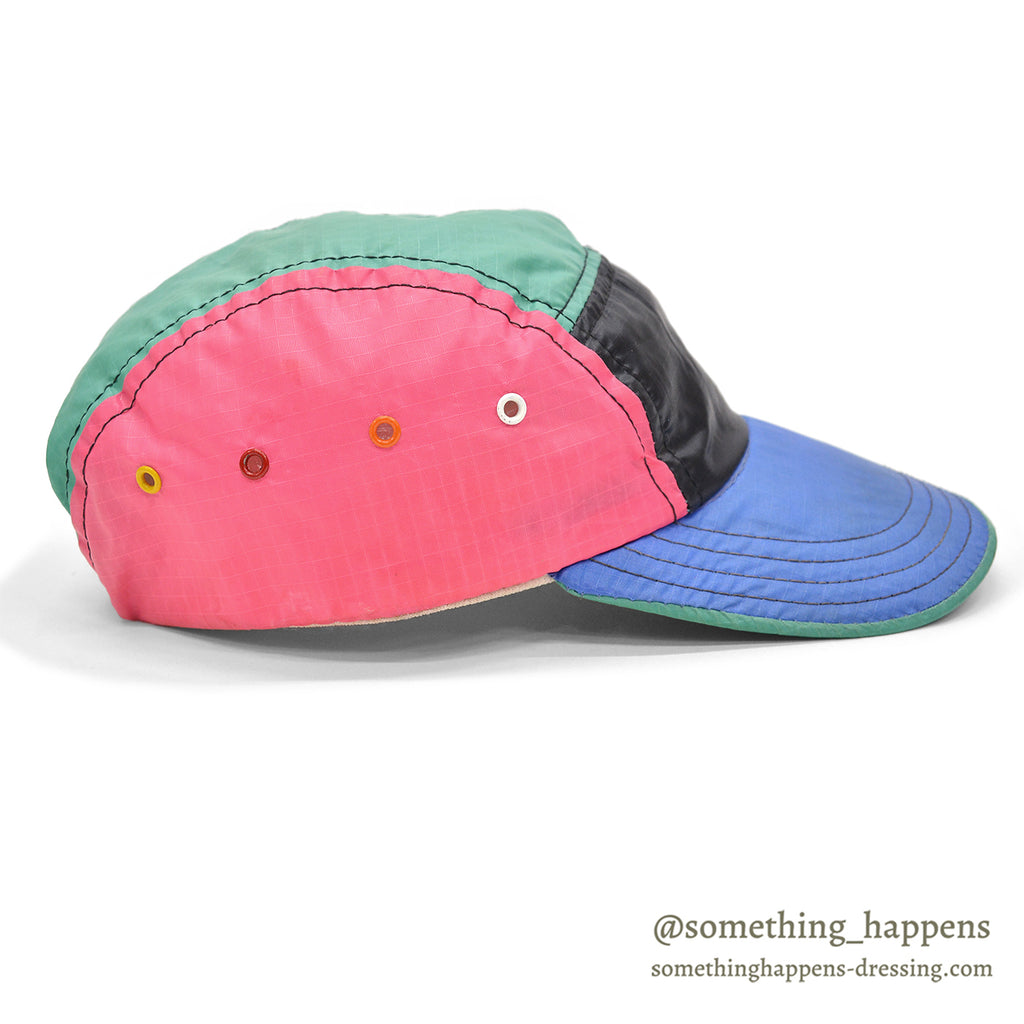 1990s J HATS MULTI COLOR PANEL NYLON CAP / EXTREMELY RARE ...