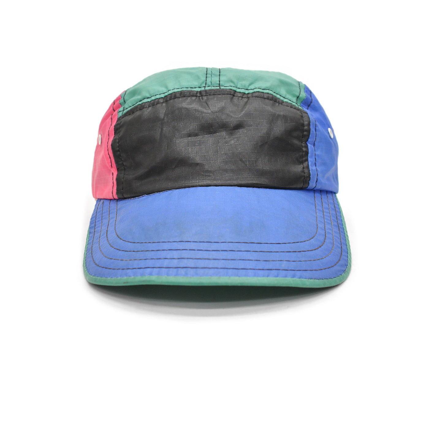 1990s J HATS MULTI COLOR PANEL NYLON CAP / EXTREMELY RARE ...