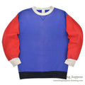 ~1980's OLD MULTI COLOR SINGLE-V SWEAT SHIRT ... L