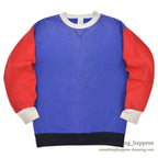 ~1980's OLD MULTI COLOR SINGLE-V SWEAT SHIRT ... L