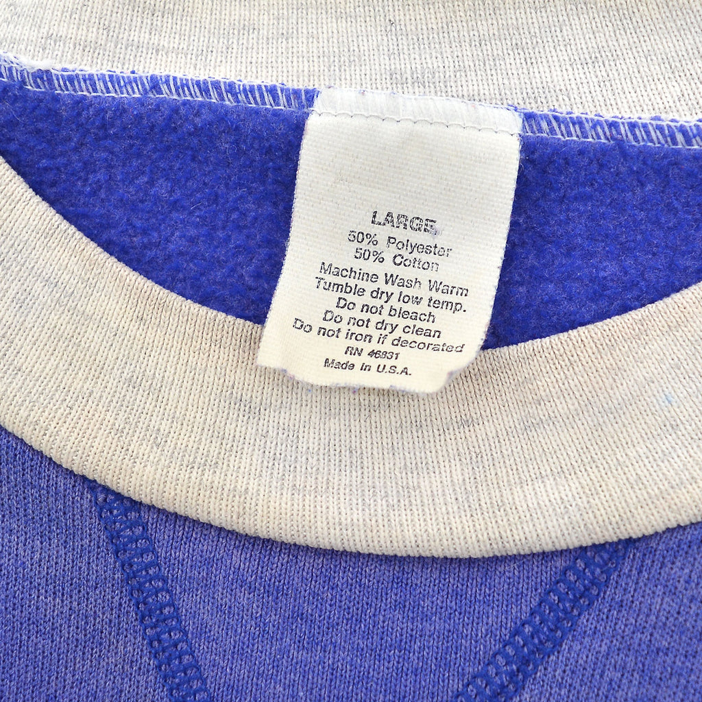 ~1980's OLD MULTI COLOR SINGLE-V SWEAT SHIRT ... L