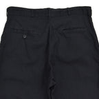1950's OLD BLACK ALL COTTON WORK PANTS ... W33/L30