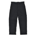 1950's OLD BLACK ALL COTTON WORK PANTS ... W33/L30