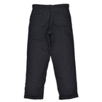 1950's OLD BLACK ALL COTTON WORK PANTS ... W33/L30