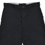 1950's OLD BLACK ALL COTTON WORK PANTS ... W33/L30