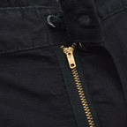 1950's OLD BLACK ALL COTTON WORK PANTS ... W33/L30