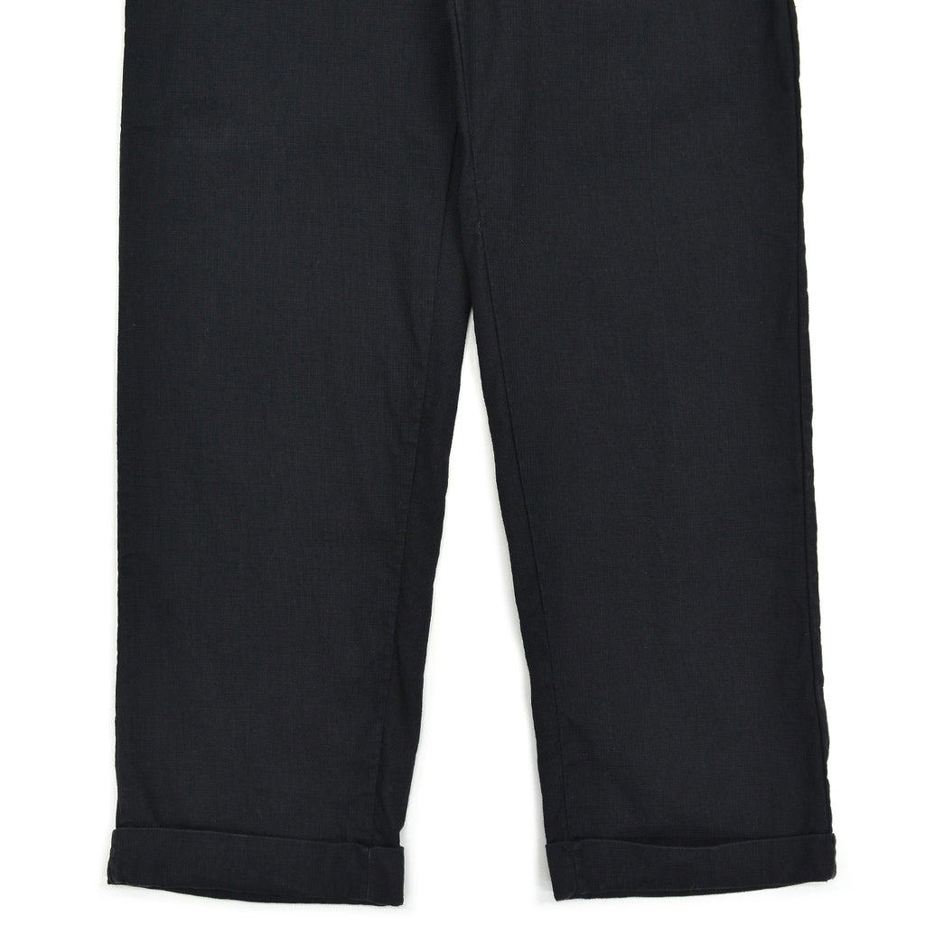 1950's OLD BLACK ALL COTTON WORK PANTS ... W33/L30