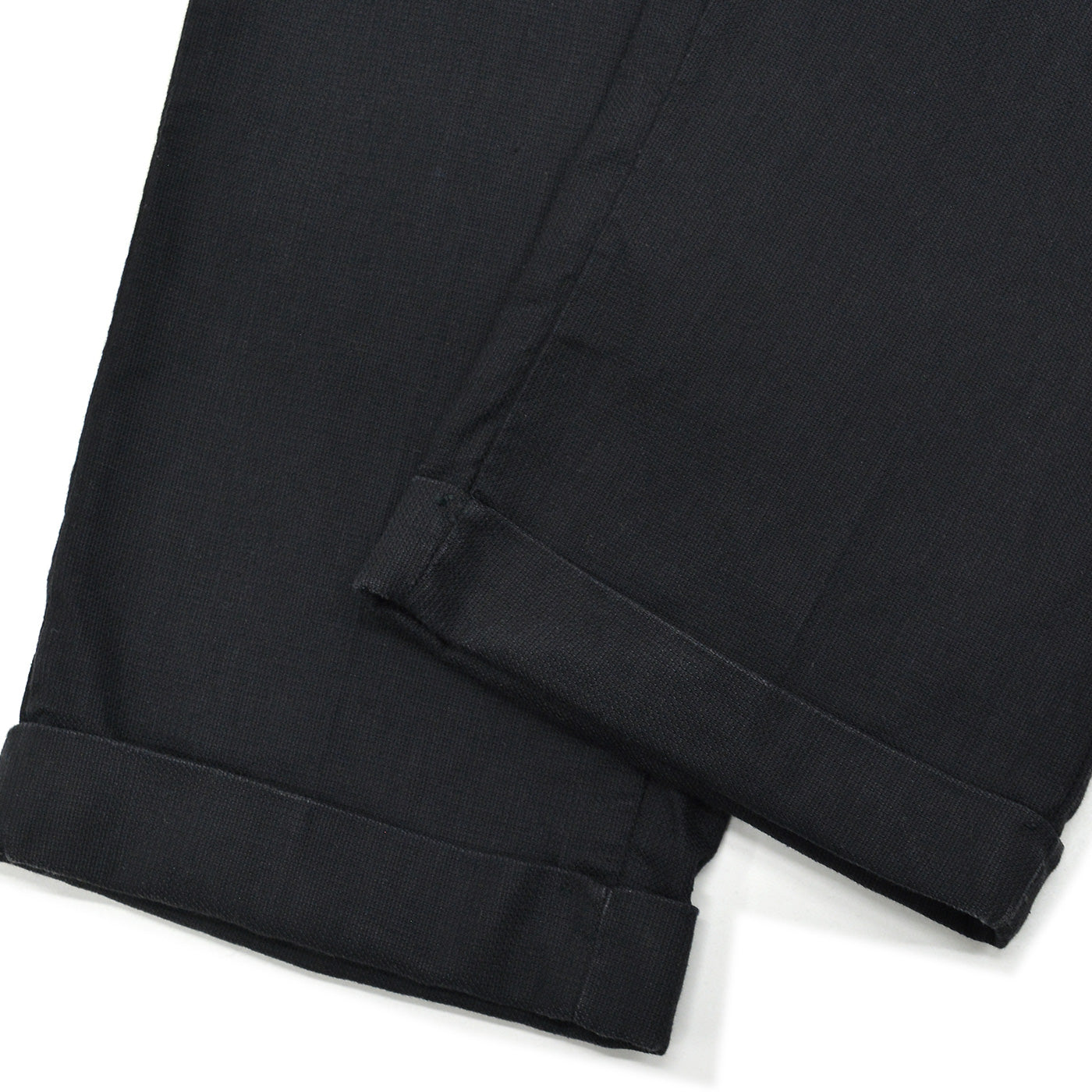 1950's OLD BLACK ALL COTTON WORK PANTS ... W33/L30