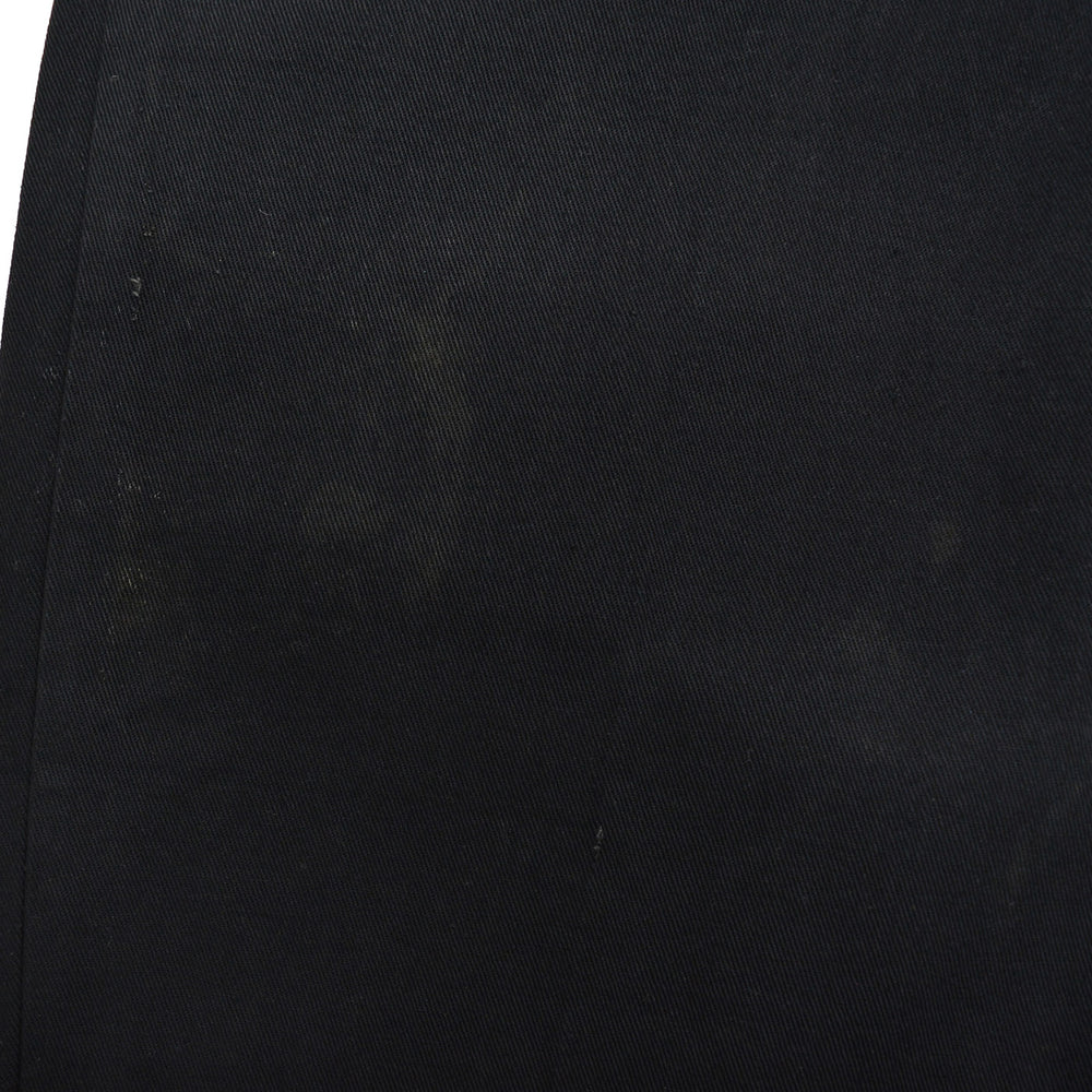1950s OLD BLACK ALL COTTON WORK PANTS / CHINO ... W33/L30