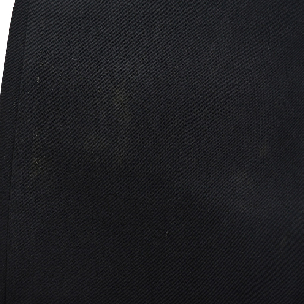1950s OLD BLACK ALL COTTON WORK PANTS / CHINO ... W33/L30