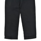 1950s OLD BLACK ALL COTTON WORK PANTS / CHINO ... W33/L30
