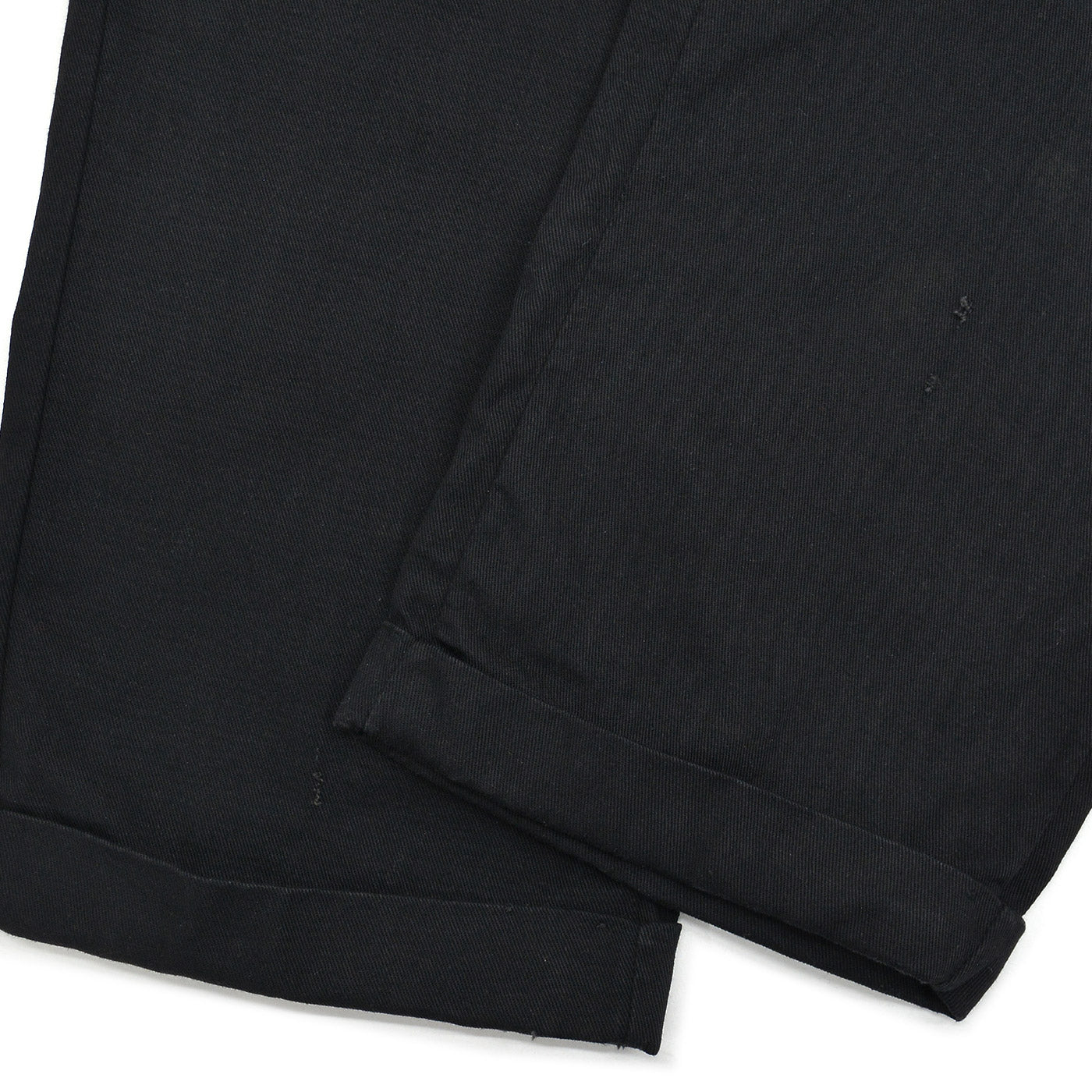1950s OLD BLACK ALL COTTON WORK PANTS / CHINO ... W33/L30