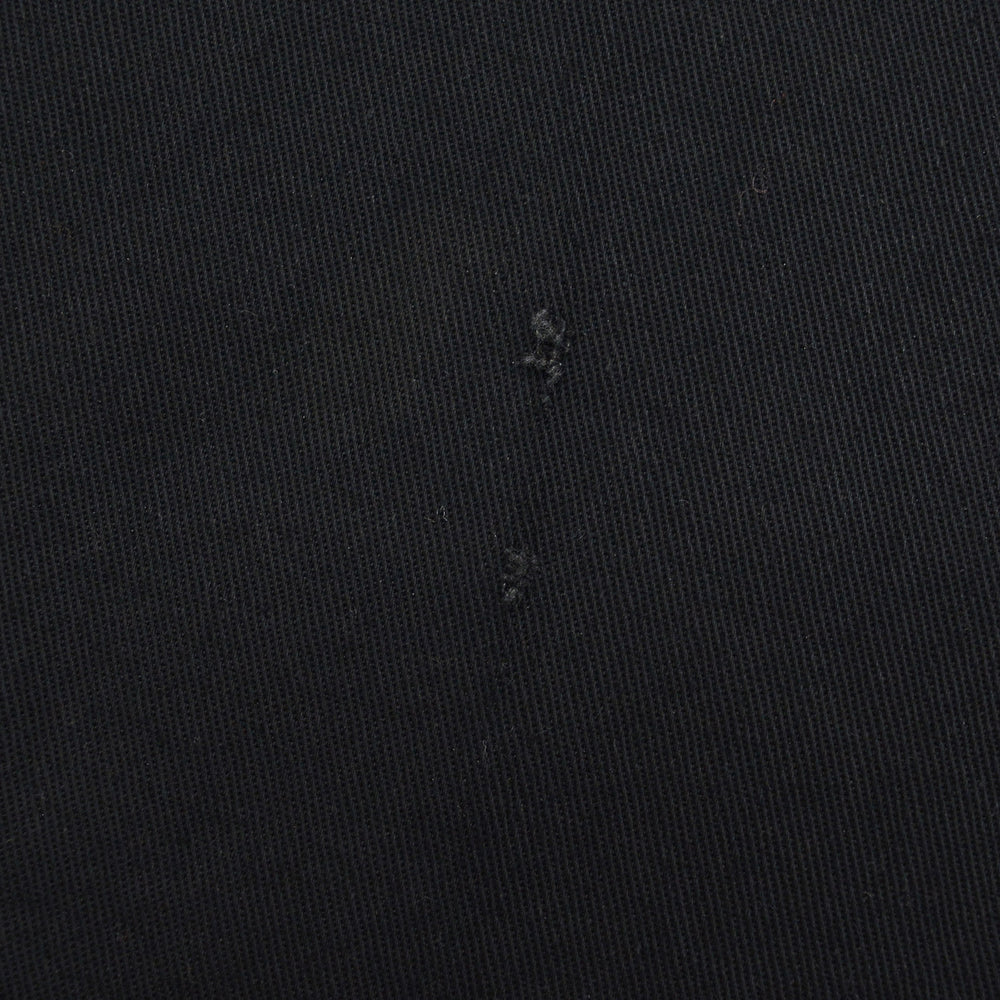 1950s OLD BLACK ALL COTTON WORK PANTS / CHINO ... W33/L30