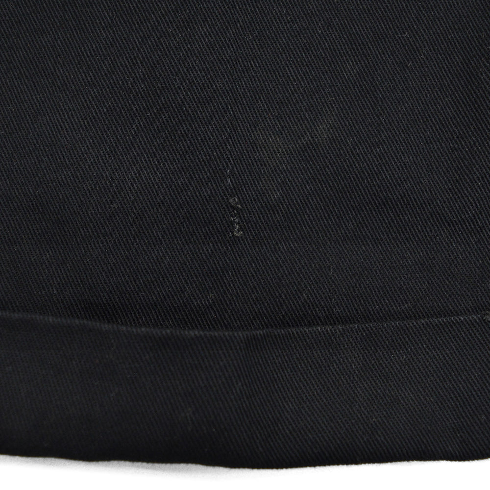 1950s OLD BLACK ALL COTTON WORK PANTS / CHINO ... W33/L30