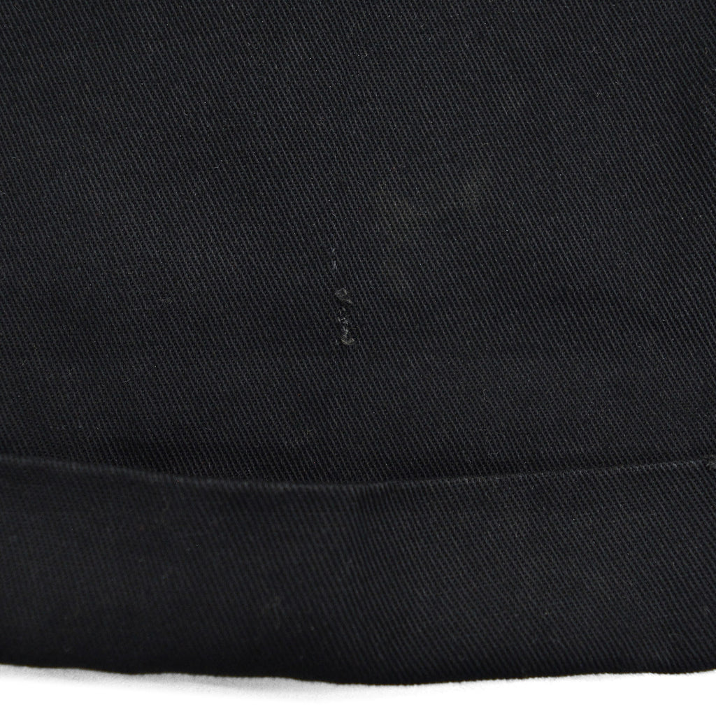 1950s OLD BLACK ALL COTTON WORK PANTS / CHINO ... W33/L30