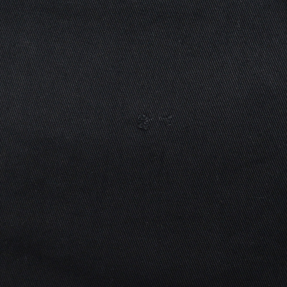 1950s OLD BLACK ALL COTTON WORK PANTS / CHINO ... W33/L30