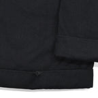 1950s OLD BLACK ALL COTTON WORK PANTS / CHINO ... W33/L30