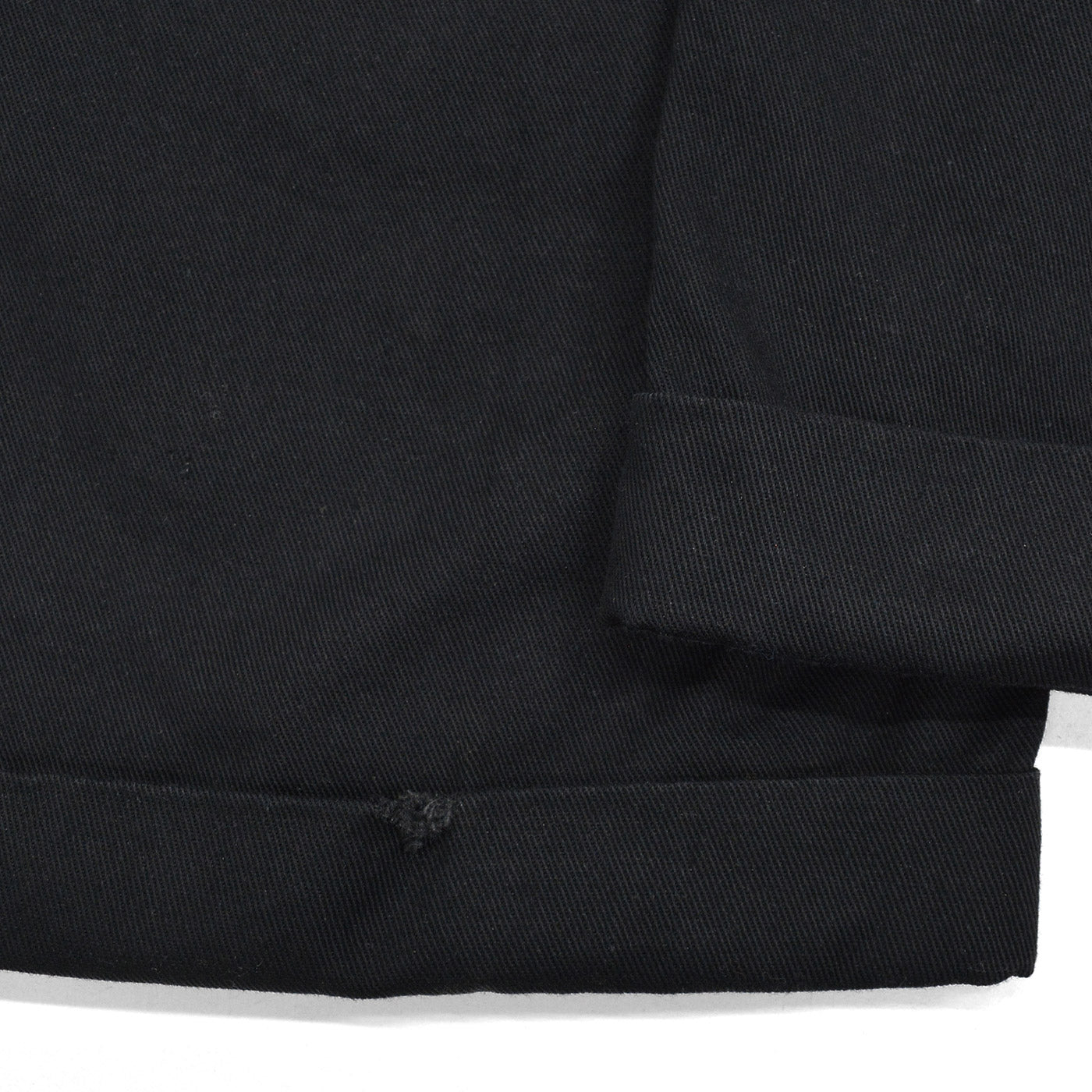 1950s OLD BLACK ALL COTTON WORK PANTS / CHINO ... W33/L30