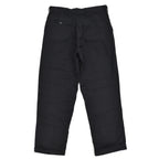 1950s OLD BLACK ALL COTTON WORK PANTS / CHINO ... W33/L30
