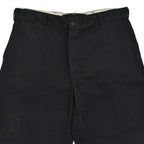 1950s OLD BLACK ALL COTTON WORK PANTS / CHINO ... W33/L30