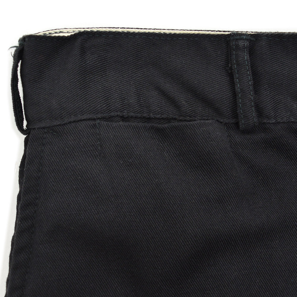 1950s OLD BLACK ALL COTTON WORK PANTS / CHINO ... W33/L30