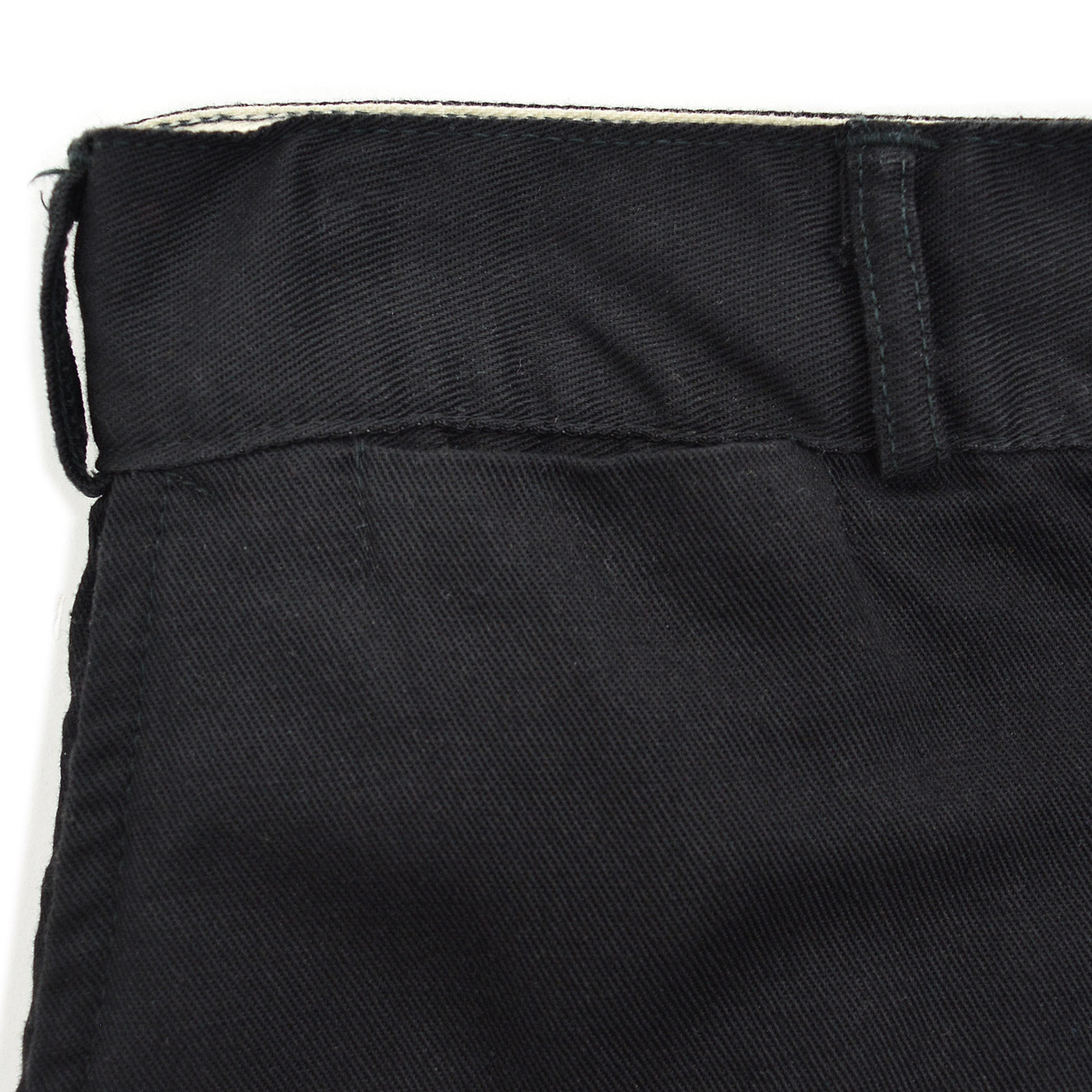 1950s OLD BLACK ALL COTTON WORK PANTS / CHINO ... W33/L30