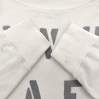 1980's U.S.NAVY JERSEY, FLIGHT DECK CREWMAN'S WHITE / CHECKERED FLAG STENCIL ... XL