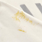 1980's U.S.NAVY JERSEY, FLIGHT DECK CREWMAN'S WHITE / CHECKERED FLAG STENCIL ... XL