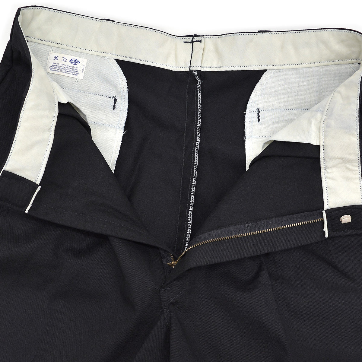 1980s DEADSTOCK DICKIES WORK PANTS / BLACK ... W36/L32