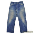 1980's DICKIES DENIM PAINTER PANTS / GORGEOUS FADE... W31/L29