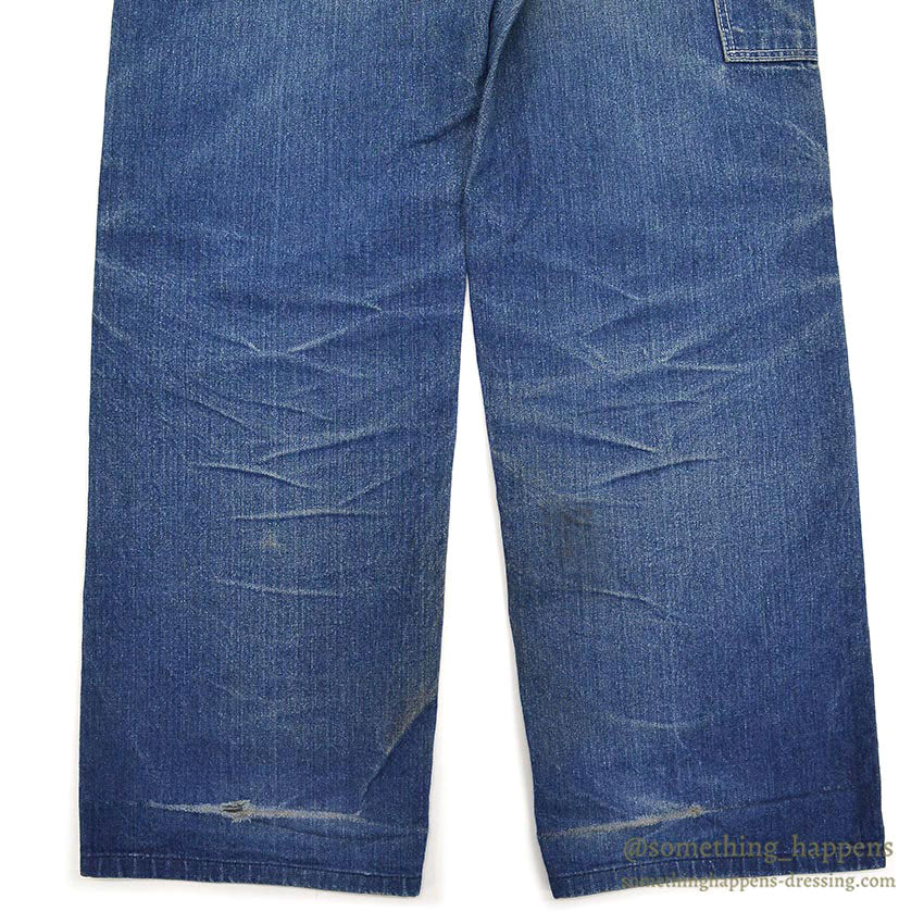 1980's DICKIES DENIM PAINTER PANTS / GORGEOUS FADE... W31/L29