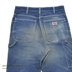 1980's DICKIES DENIM PAINTER PANTS / GORGEOUS FADE ... W31/L29
