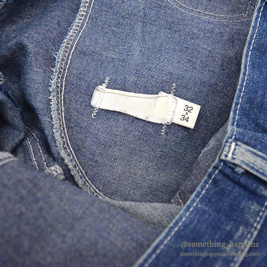 1980's DICKIES DENIM PAINTER PANTS / GORGEOUS FADE... W31/L29