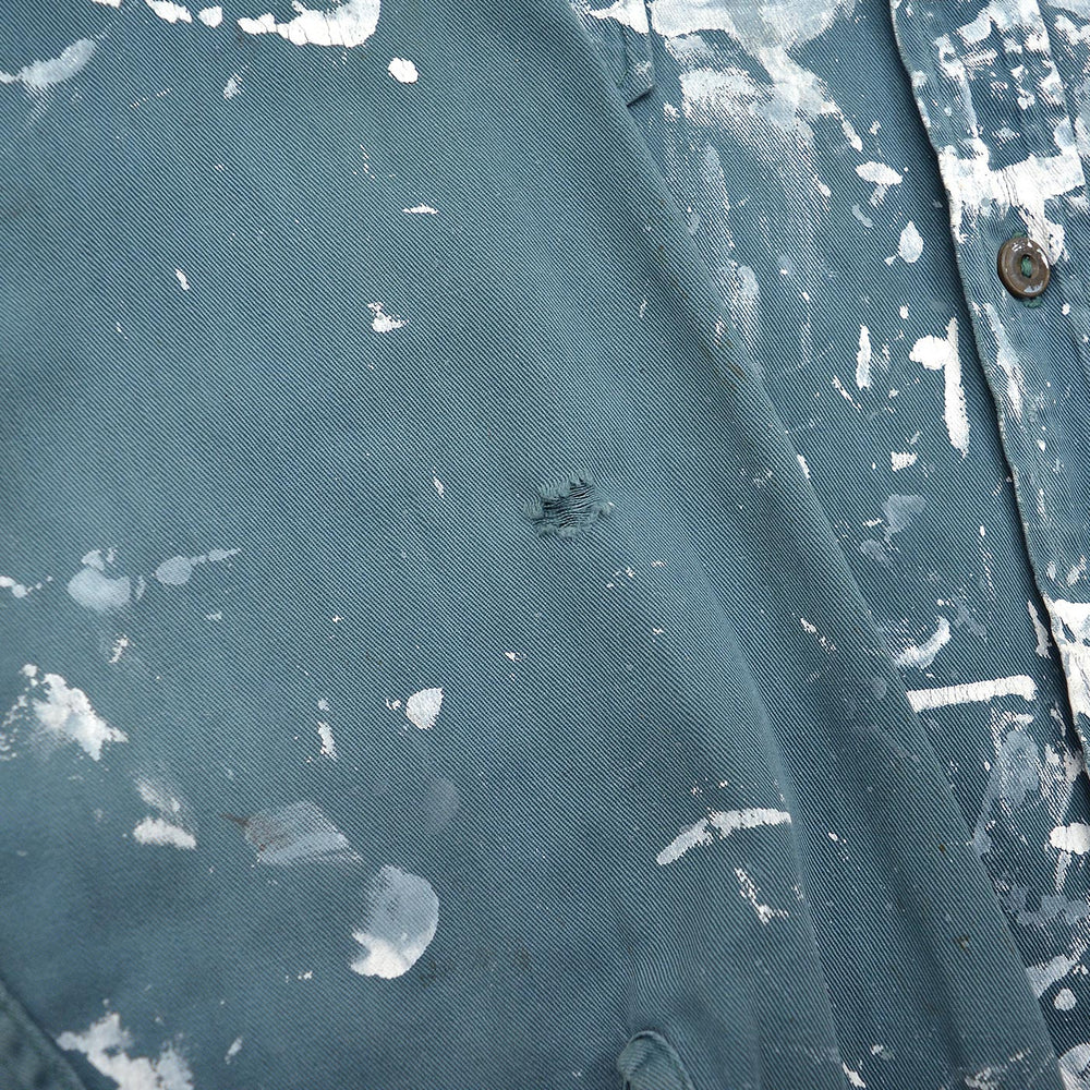 1960's DICKIES PAINT SPLATTER CHAIN STITCH WORK SHIRT ...