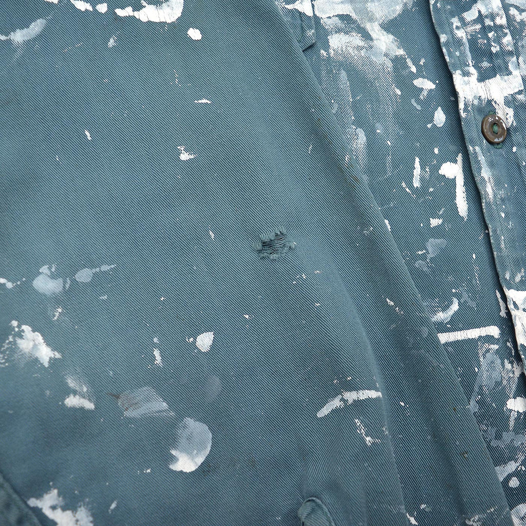 1960's DICKIES PAINT SPLATTER CHAIN STITCH WORK SHIRT ...