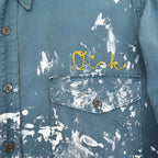 1960's DICKIES PAINT SPLATTER CHAIN STITCH WORK SHIRT ...