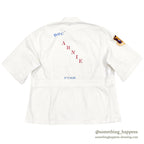 1950s U.S.A.F. MEDICAL DOCTOR SHIRT / STENCIL ... L-S