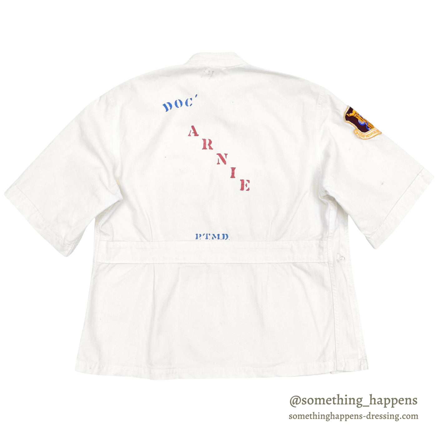 1950's U.S.A.F. MEDICAL DOCTOR SHIRT / STENCIL ... L-S