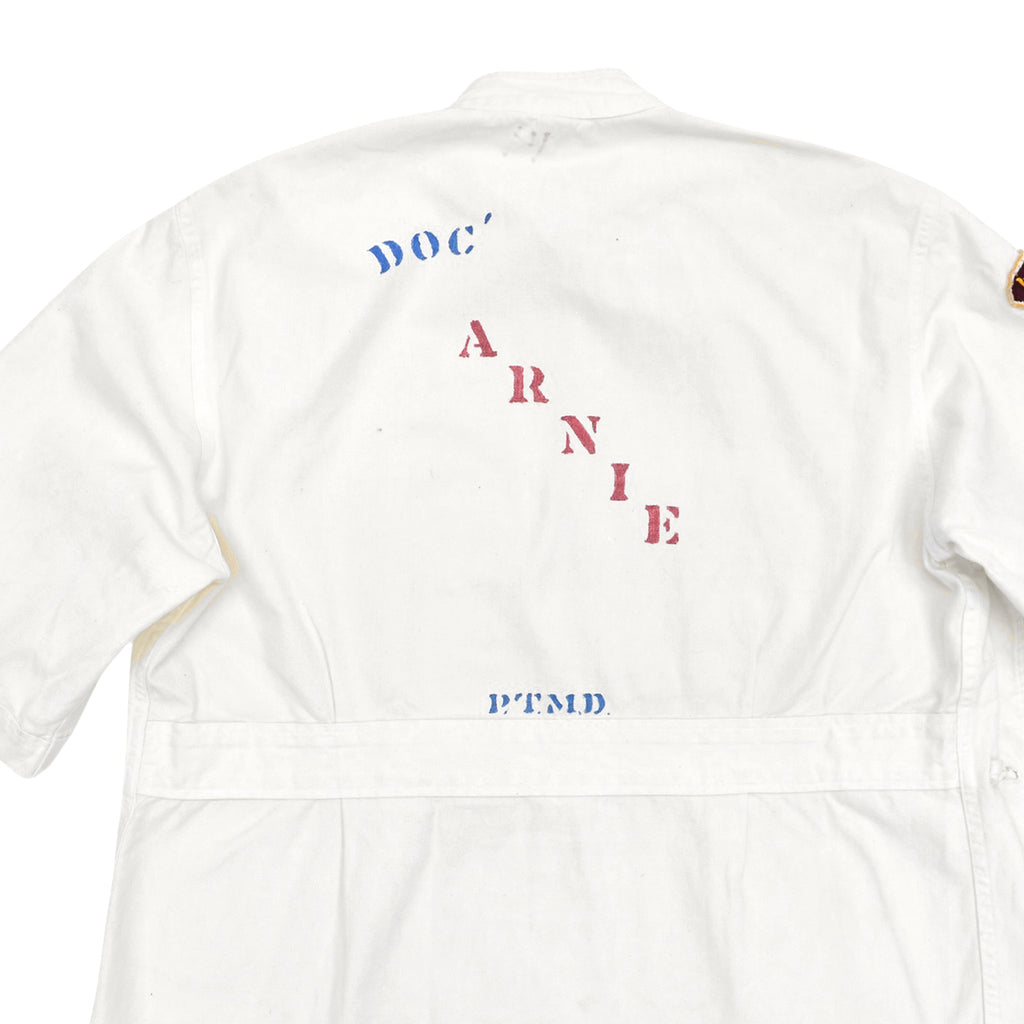 1950s U.S.A.F. MEDICAL DOCTOR SHIRT / STENCIL ... L-S