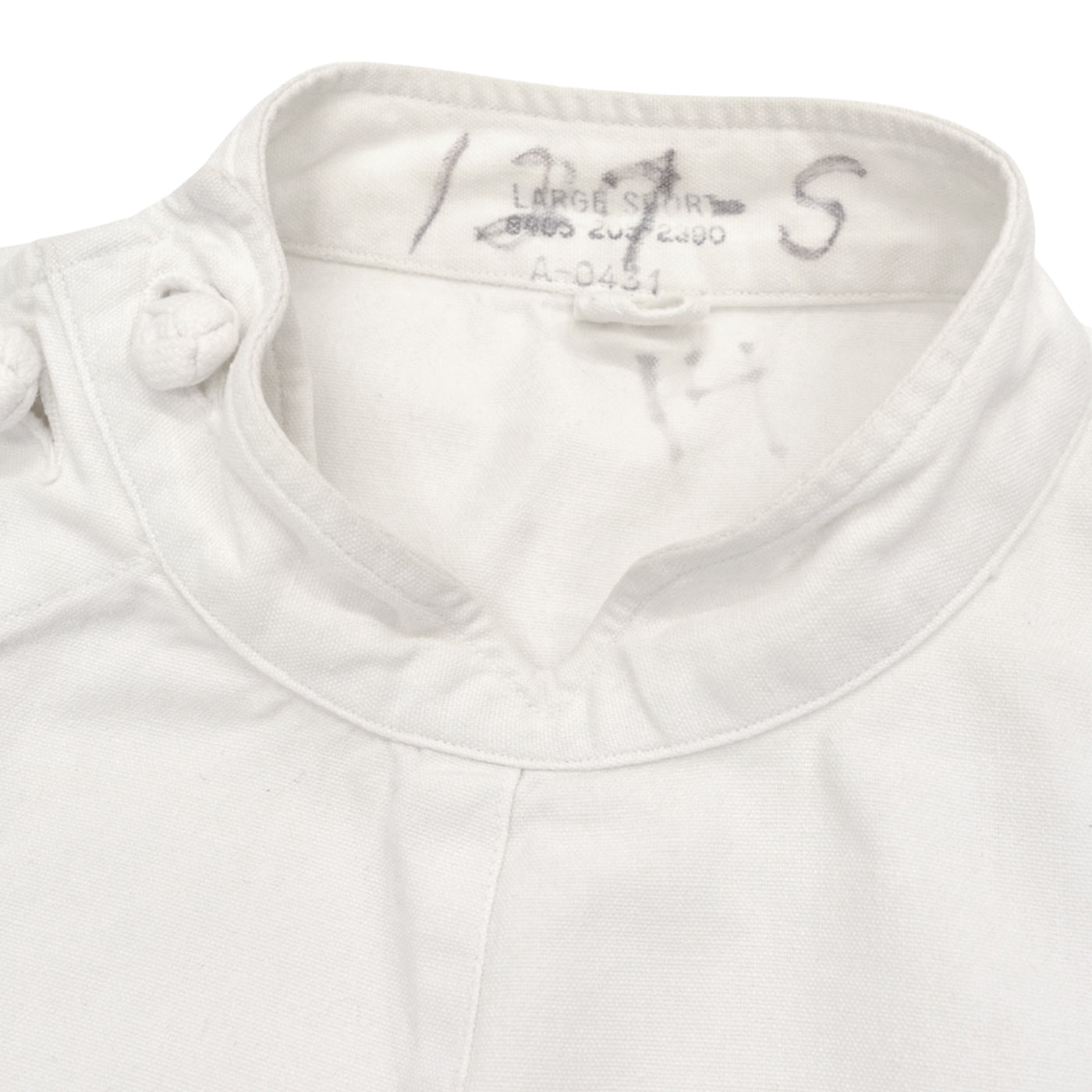 1950s U.S.A.F. MEDICAL DOCTOR SHIRT / STENCIL ... L-S