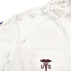 1950s U.S.A.F. MEDICAL DOCTOR SHIRT / STENCIL ... L-S
